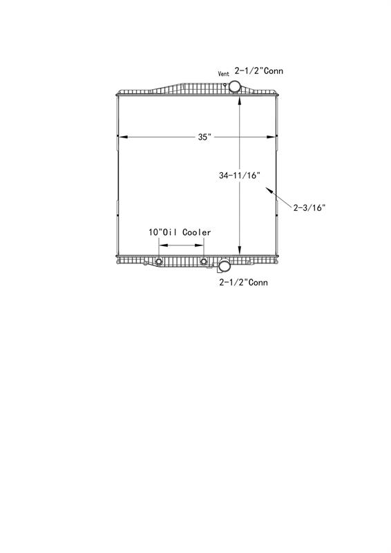 Volvo VHD Radiator # 607033 Radiatorer
