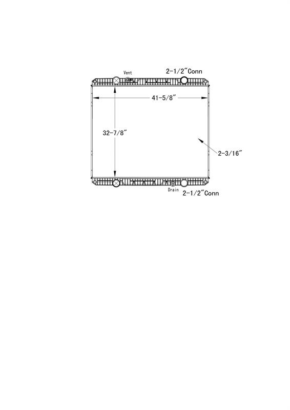 Western Star 4900FA, EX Radiator # 608021 مشعات