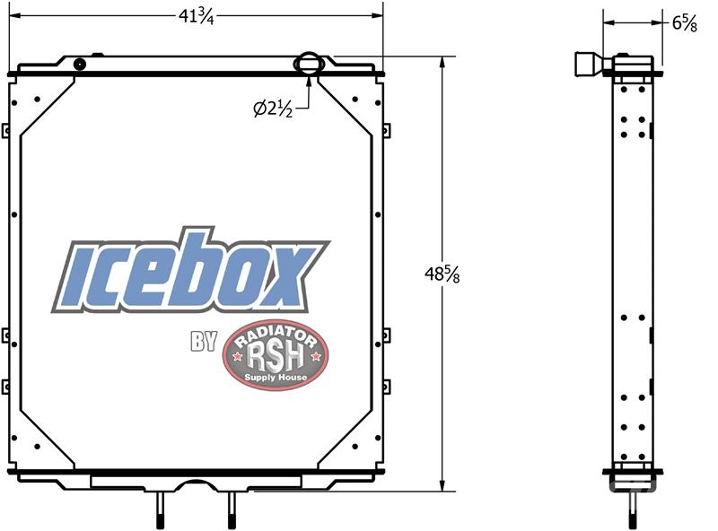 Western Star 4900FA Radiator # 608040 Radiadores