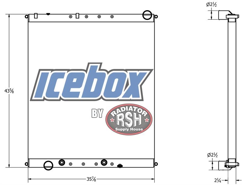 Western Star Radiator # 601131 مشعات
