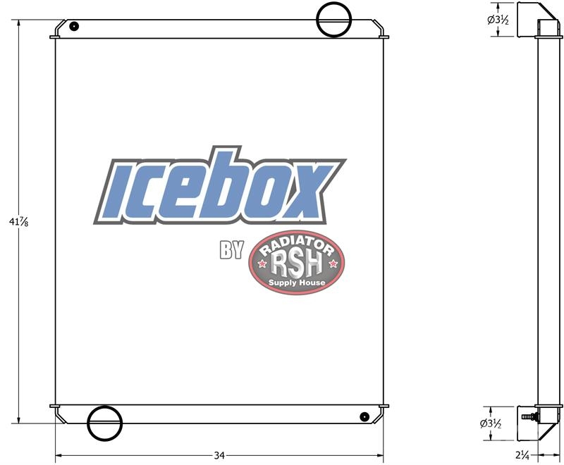 Western Star Radiator # 608015 Radiadores