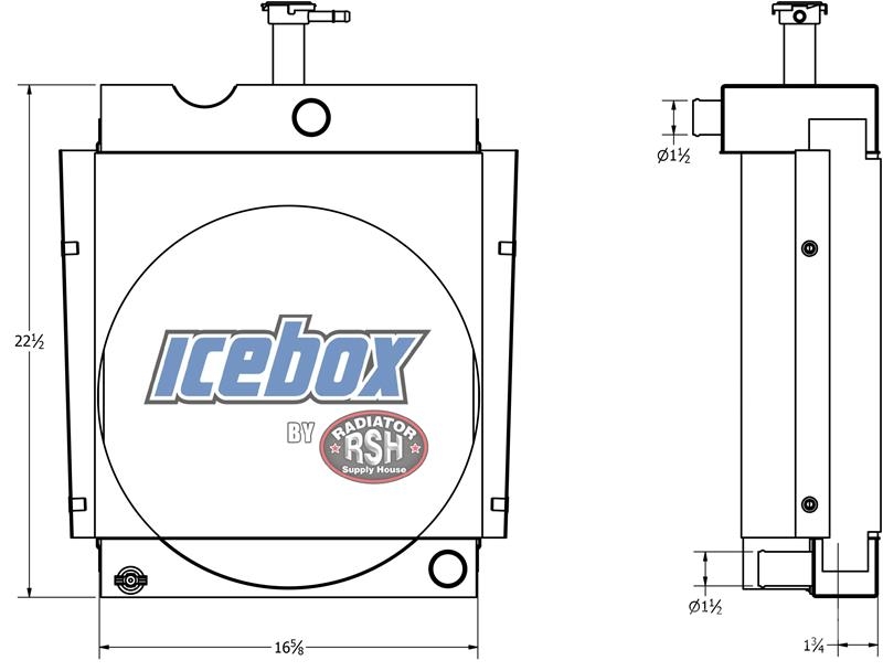 White 2-44FL Tractor Radiator # 820225 Radiatoare