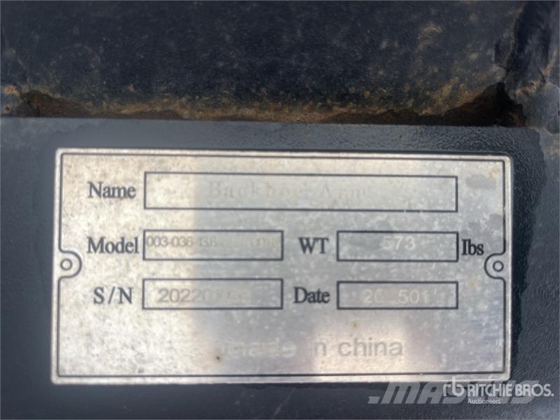  1100 mm Skid Steer Backhoe (Unused) جرافات عكسية
