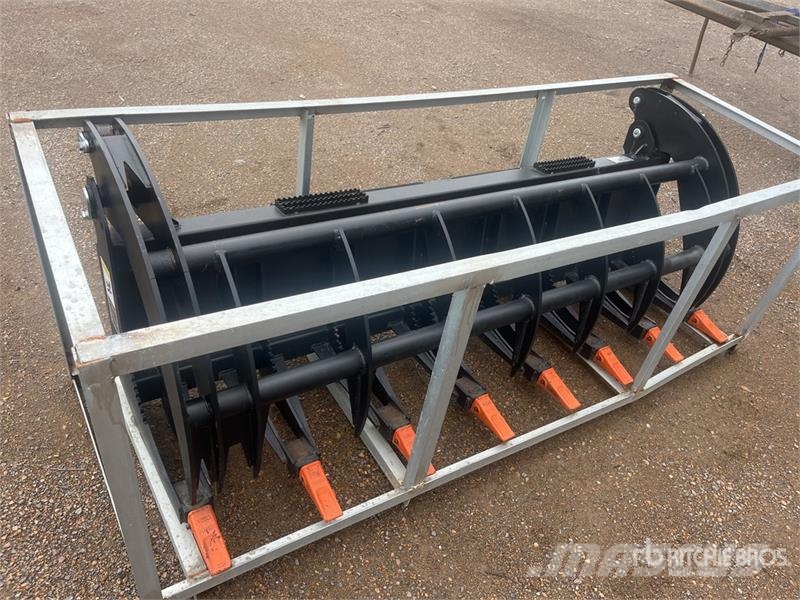  1950 mm Skid Steer Root Rake (Unused) مكابس وميبسات التبن