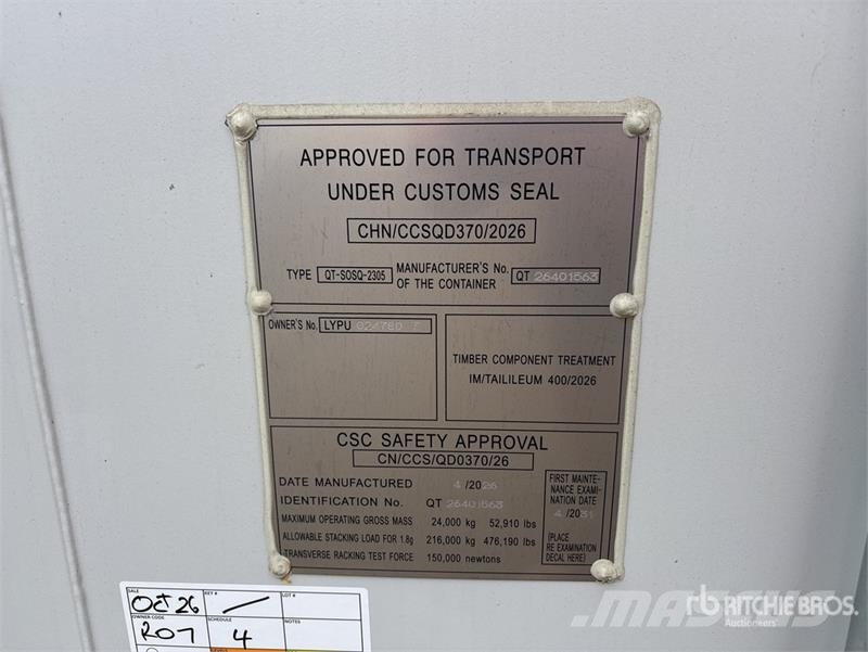 40 ft High Cube Multi-Door Storage Container 贮藏箱