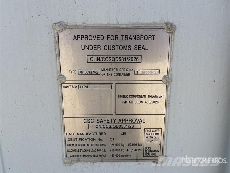 40 ft High Cube Multi-Door Storage Container Soojakud