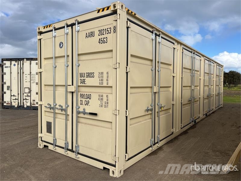 40 ft High Cube Multi-Door Storage Container (Unus Raktárkonténerek