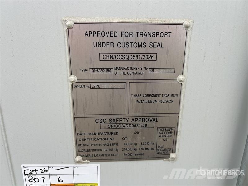  40 ft High Cube Multi-Door Storage Container 贮藏箱