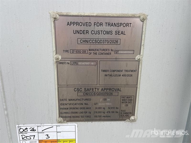  40 ft High Cube Multi-Door Storage Container 贮藏箱