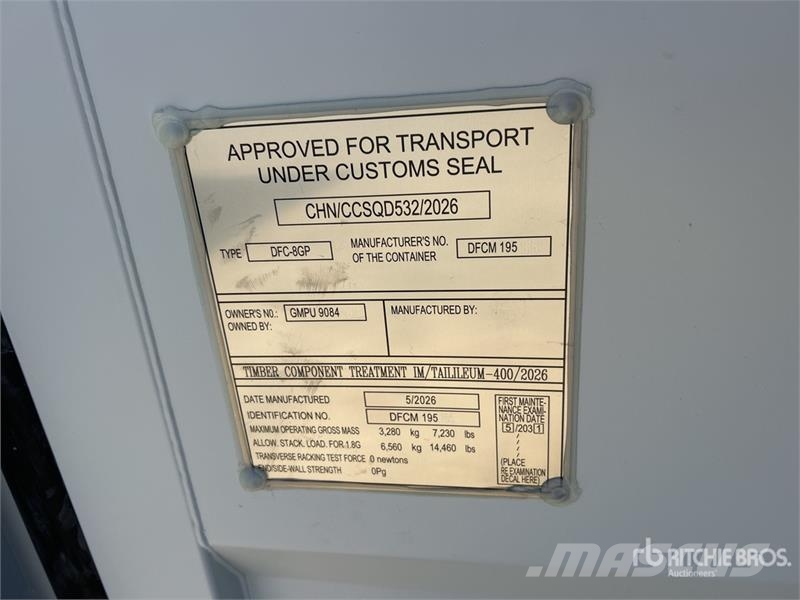 8 ft Storage Container Kontejnerji za skladiščenje