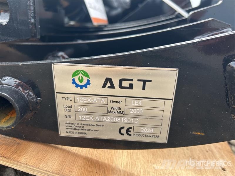 AGT 12EX-ATA Q/C Quantity of (9) Mini Excavator Attach Other components