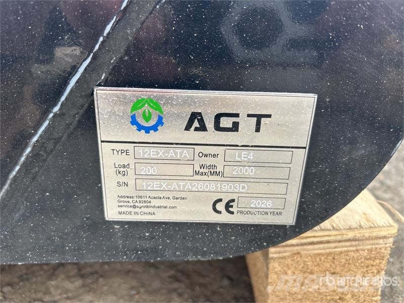 AGT 12EX-ATA Quantity of (9) Mini Excavator Attachment Other components