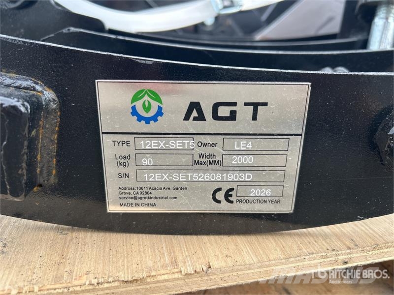 AGT 12EX-SET5 Quantity of (5) Mini Excavator Attachmen Other components