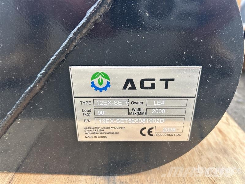 AGT 12EX-SET5 Quantity of (5) Mini Excavator Attachmen مكونات أخرى