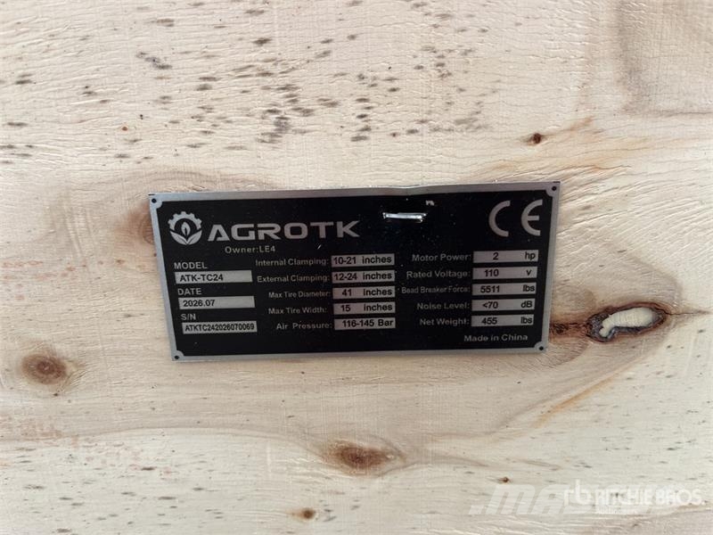 AGT ATK-TC24 Automatic Tire Changer (Unused) Other