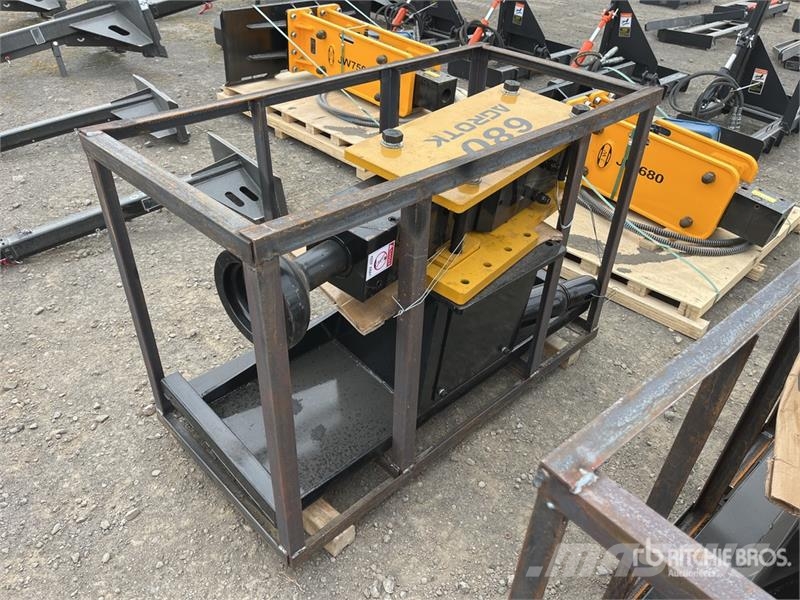 AGT PD680-PZ Hydraulic Skid Steer Post Driver (Unused) Fencing equipment