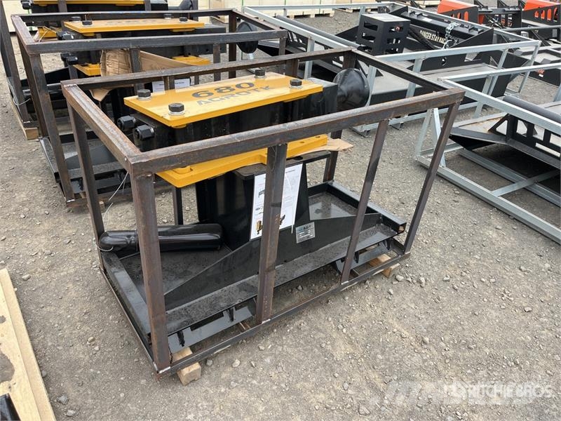 AGT PD680-PZ Hydraulic Skid Steer Post Driver (Unused) Fencing equipment