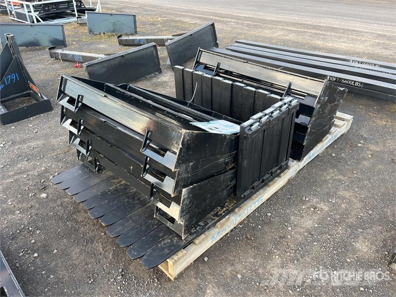 AGT SAII100 1230 mm Qty of (8) Skid Steer Forks (Unuse Forks