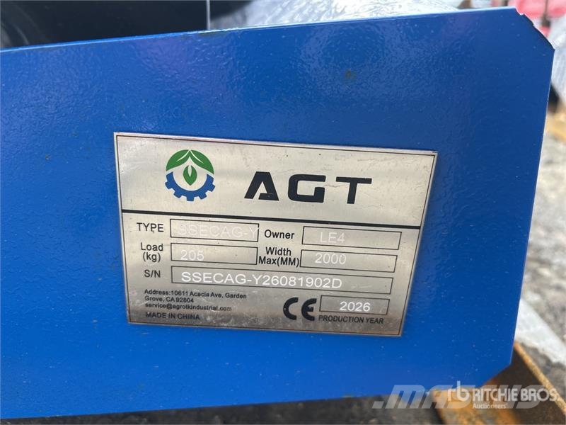 AGT SSECAG-Y Skid Steer Auger (Unused) Drills