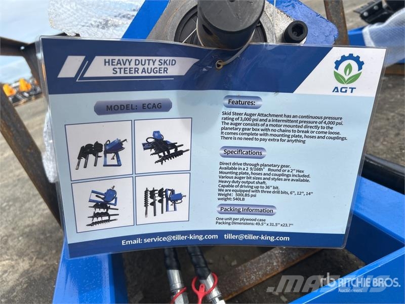 AGT SSECAG-Y Skid Steer Auger (Unused) Drills
