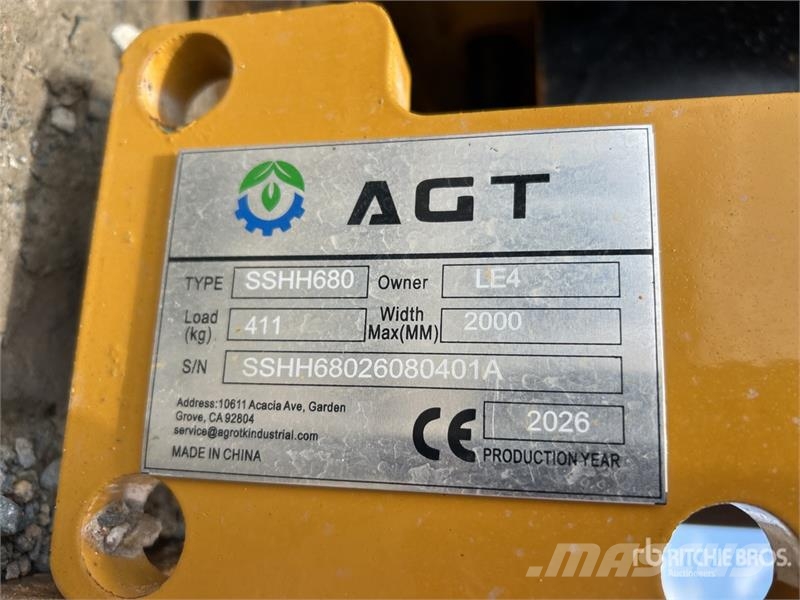 AGT SSHH680 Skid Steer Breaker (Unused) Martillos hidráulicos