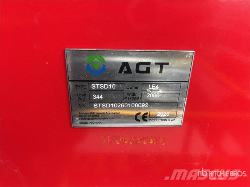 AGT STSD10 2000 mm Skid Steer Seeder (Unused) Sejačice