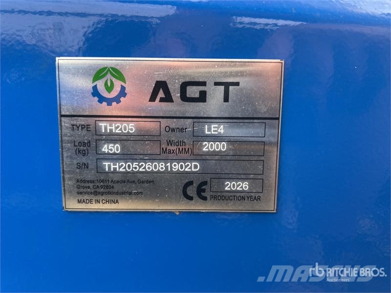 AGT TH205 2000 mm 2-Point Rotary Tiller (Unused) 动力旋转耙
