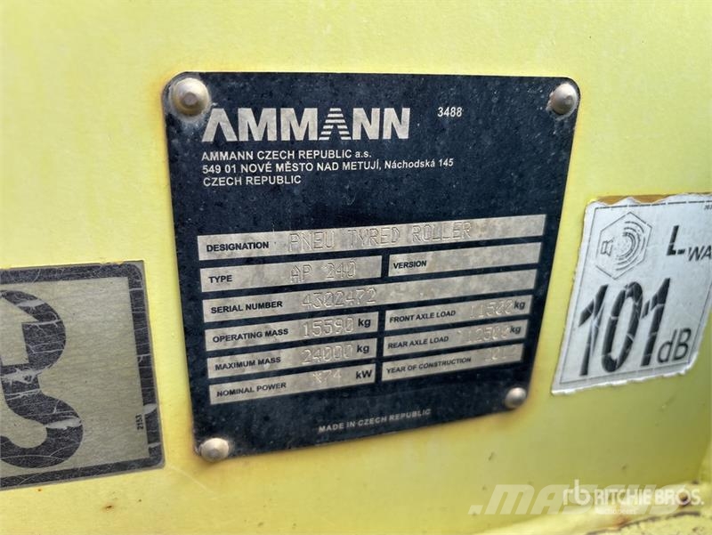 Ammann AP240 8 Wheel Pneumatic Roller Pneumatikus kerekes hengerek