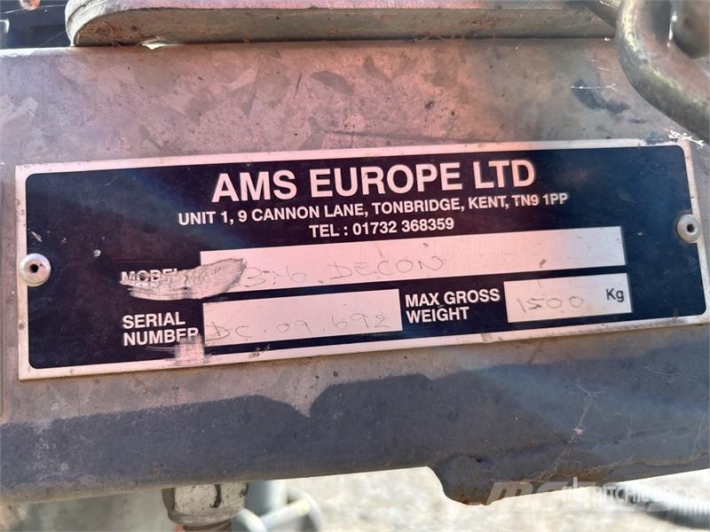 AMS S/A 3 Stage Decontamination Trailer Muud haagised