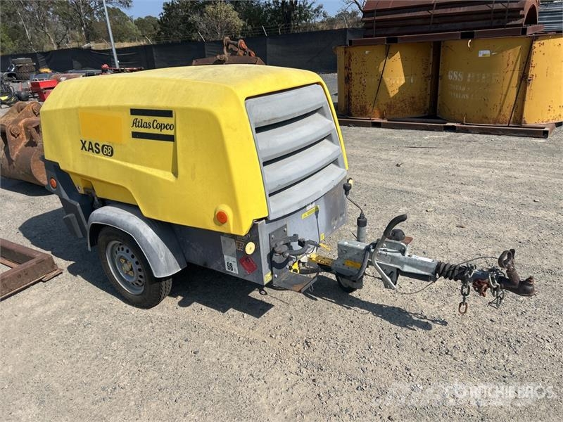 Atlas Copco 130 CFM 123 cfm Mobile Air Compressor Compressors