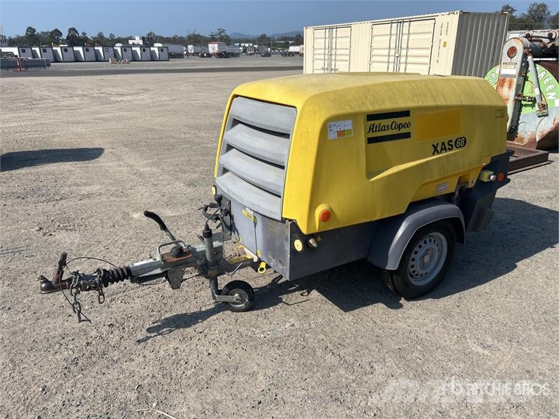 Atlas Copco XAS68 123 cfm Mobile Air Compressor Compressors