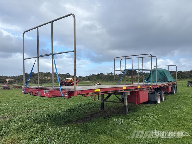  Barker 6 m Bogie/A B-Double Lead Flatbed Trailer Plato/keson prikolice