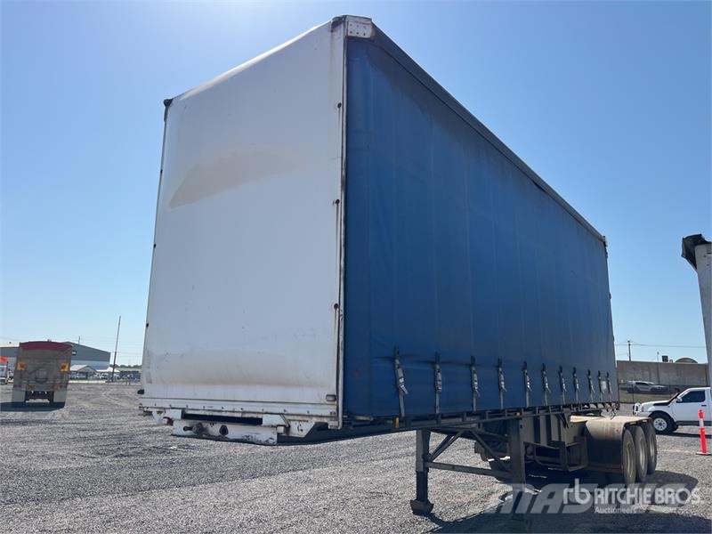  Barker 7.3 m Tri/A B-Double Lead Rollback Curtain  Curtainsider trailers