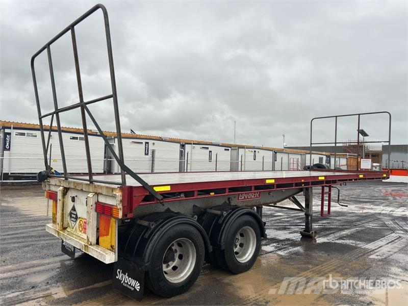  Barker 8.6 m Bogie/A Flatbed Trailer Valníky