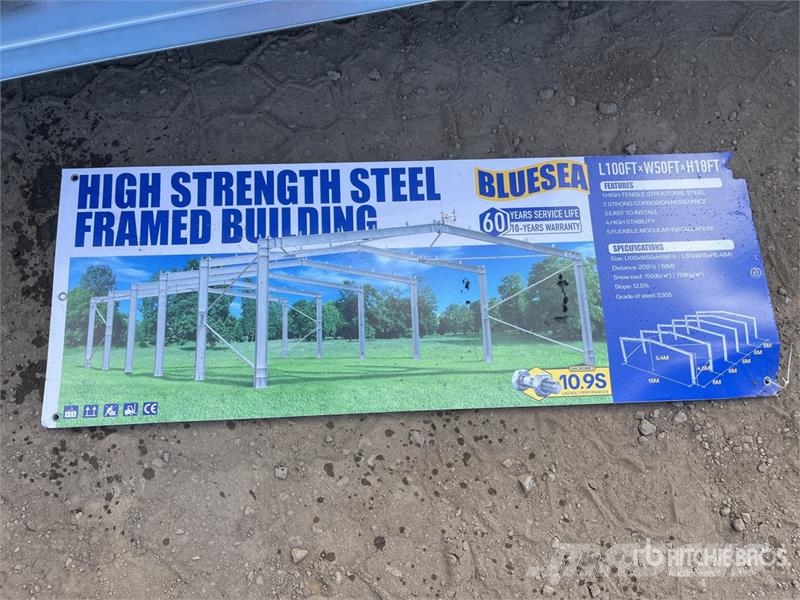 BLUESEA 15 m x 30 m Storage Building Acélszerkezetes épületek