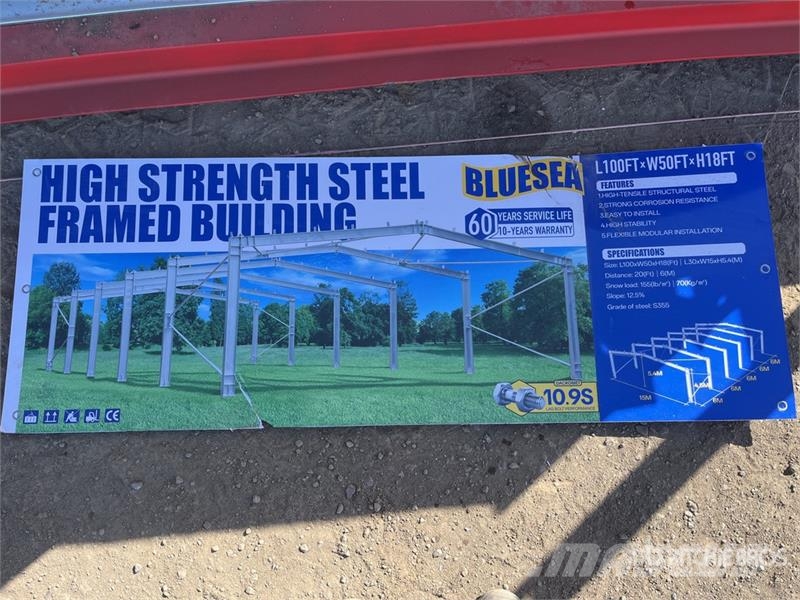 BLUESEA 15 m x 30 m Storage Building Acélszerkezetes épületek