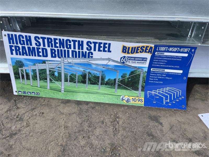 BLUESEA 15 m x 30 m Storage Building Acélszerkezetes épületek