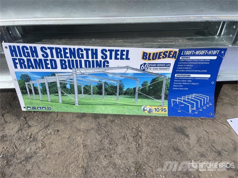 BLUESEA 15 m x 30 m Storage Building Acélszerkezetes épületek