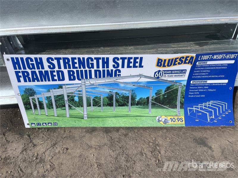 BLUESEA 15 m x 30 m Storage Building Acélszerkezetes épületek