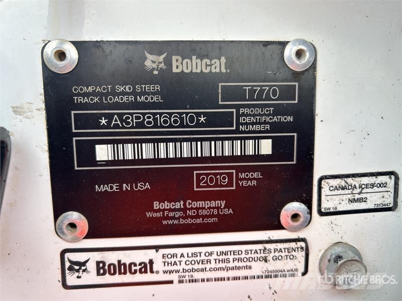 Bobcat T770 Skid steer loaders