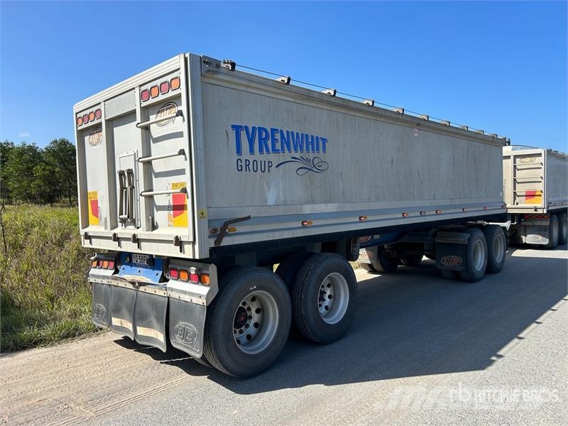 BTE 7.8 m Quad Dog End Dump Trailer Самосвальные прицепы
