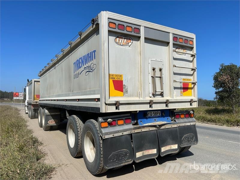 BTE 7.8 m Quad Dog End Dump Trailer Самосвальные прицепы