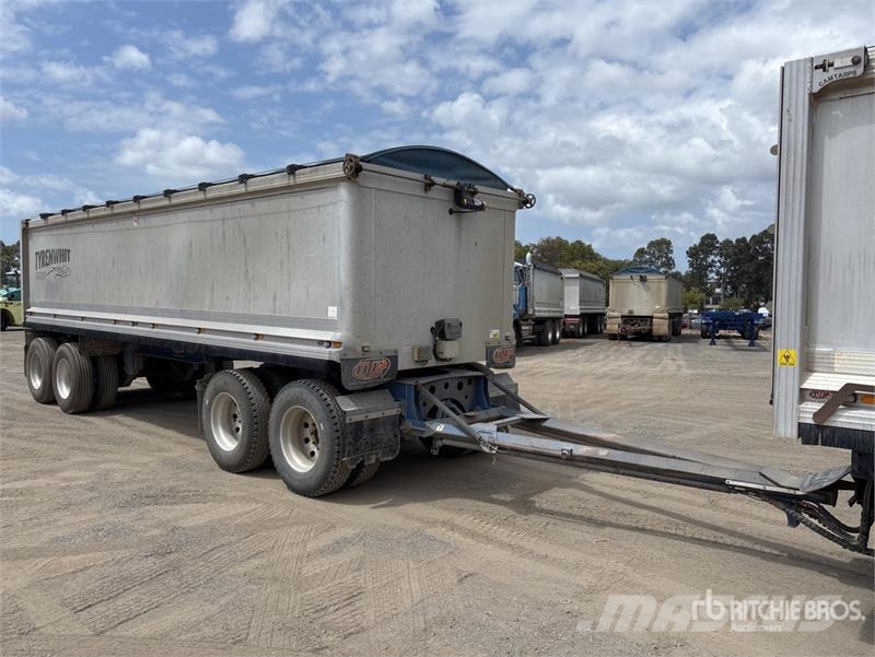 BTE 8.2 m Quad Dog End Dump Trailer Reboques basculantes