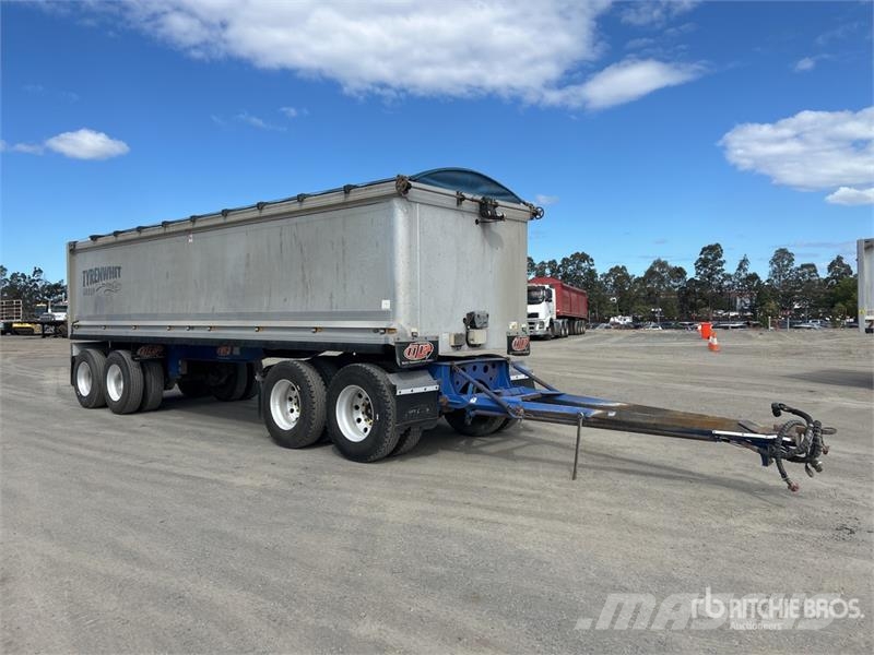  BTE 8.2 m Quad Dog End Dump Trailer Damperli römorklari