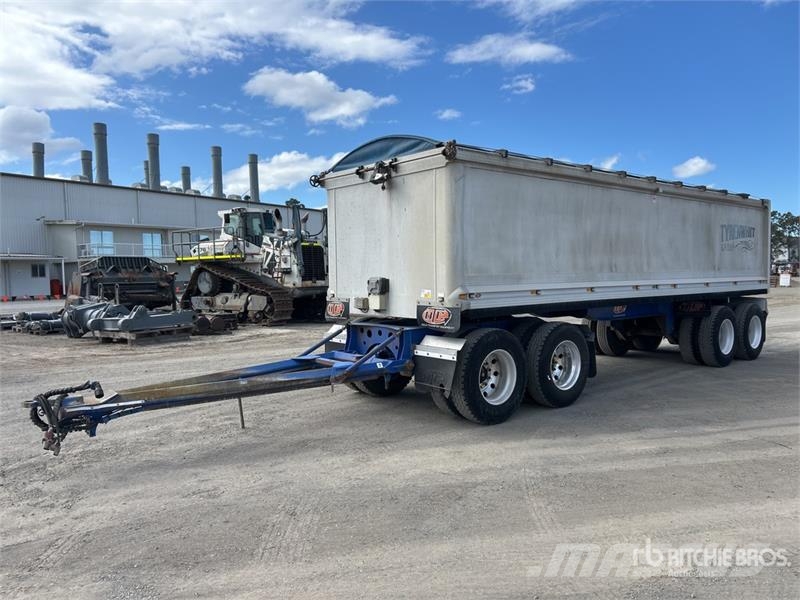  BTE 8.2 m Quad Dog End Dump Trailer Damperli römorklari