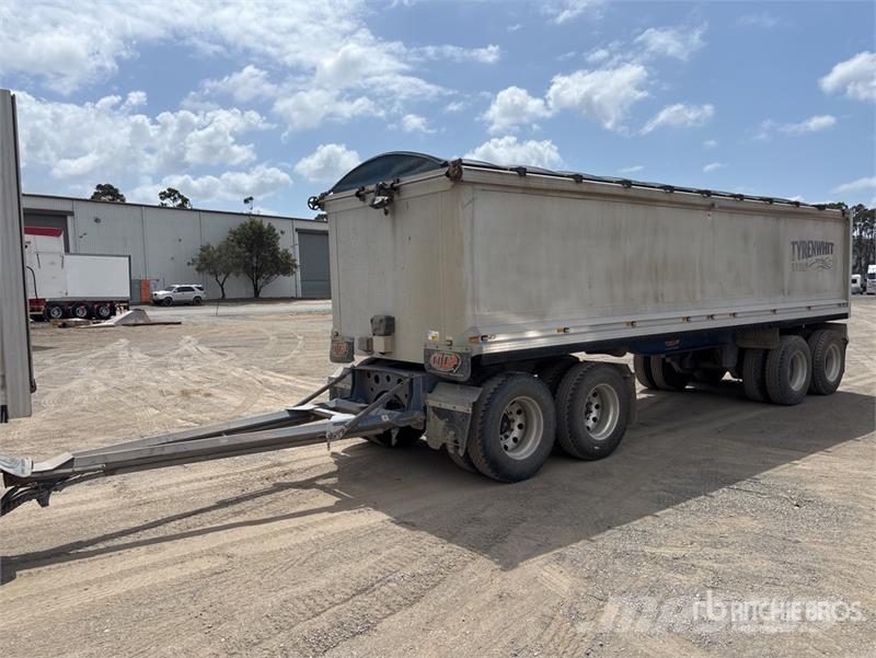 BTE 8.2 m Quad Dog End Dump Trailer Reboques basculantes