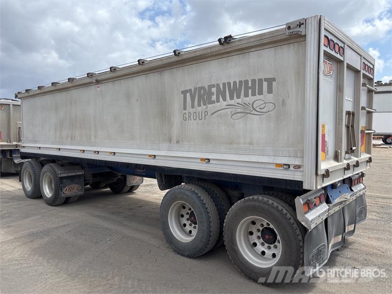 BTE 8.2 m Quad Dog End Dump Trailer Reboques basculantes