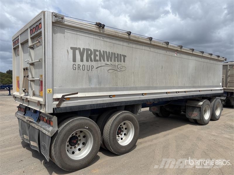 BTE 8.2 m Quad Dog End Dump Trailer Reboques basculantes