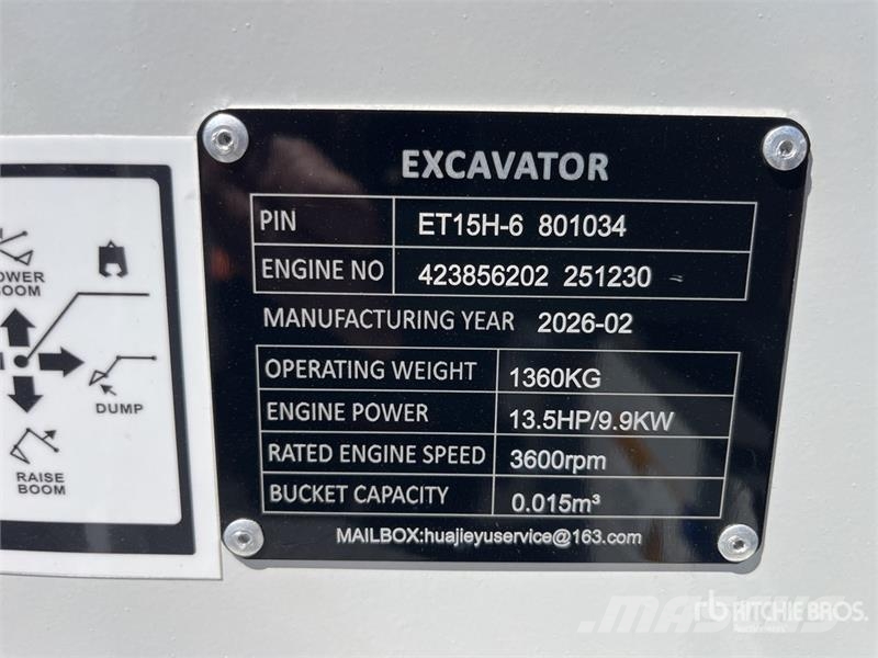 BTTL 15 Mini Excavator (Unused) Mini bageri < 7t