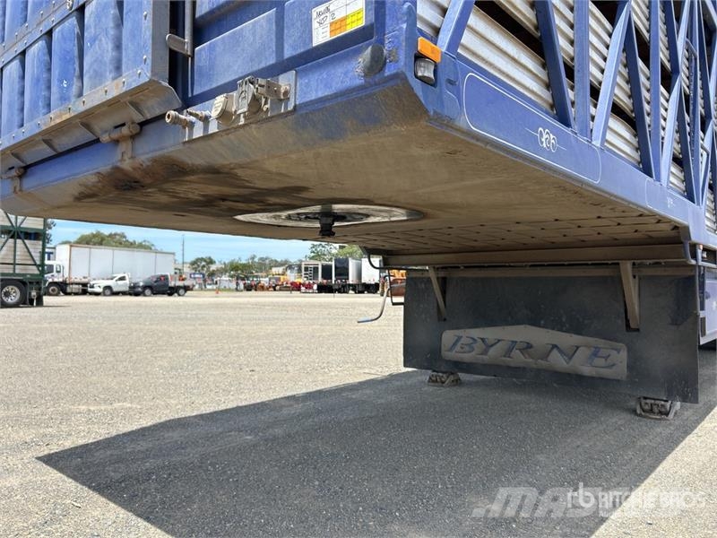 Byrne 12.3 m Tri/A Livestock Trailer Prikolice za prijevoz stoke